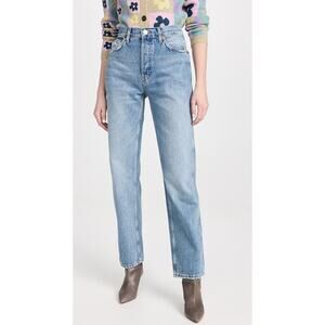 Re/Done '70s' Blue Stove Pipe Denim Jeans Size 30